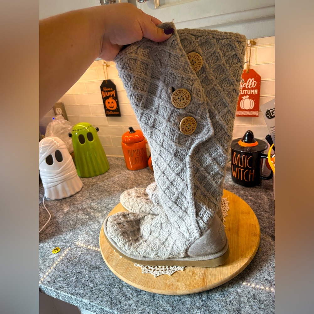 Ugg Cream Button Boots